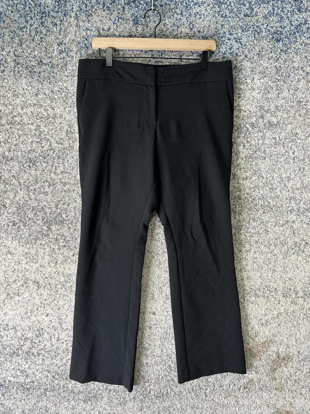 Ann Taylor Factory Pants Womens 8P Black Signature Dress Work Slacks Career